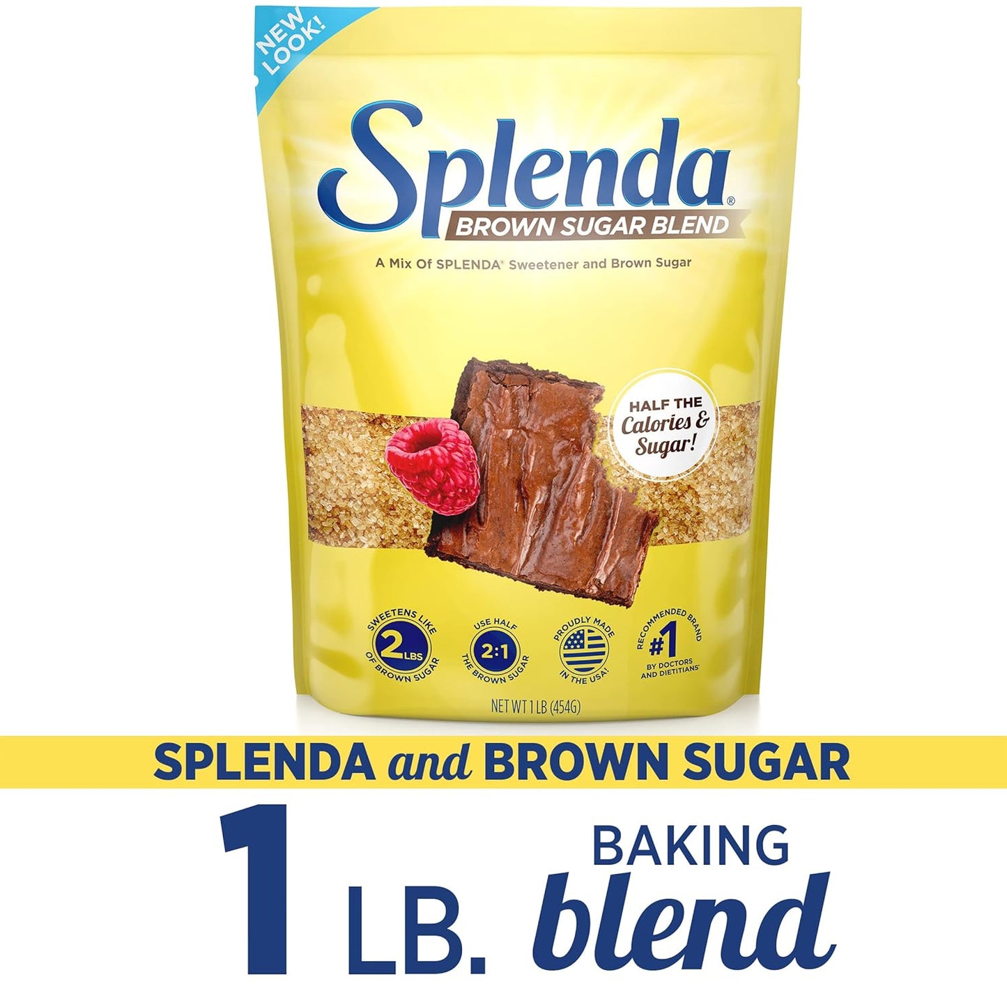 SPLENDA Brown Sugar Blend as a Diabetic-Friendly Gift, Low-Sugar Baking Sweetener for Loved Ones Managing Blood Sugar