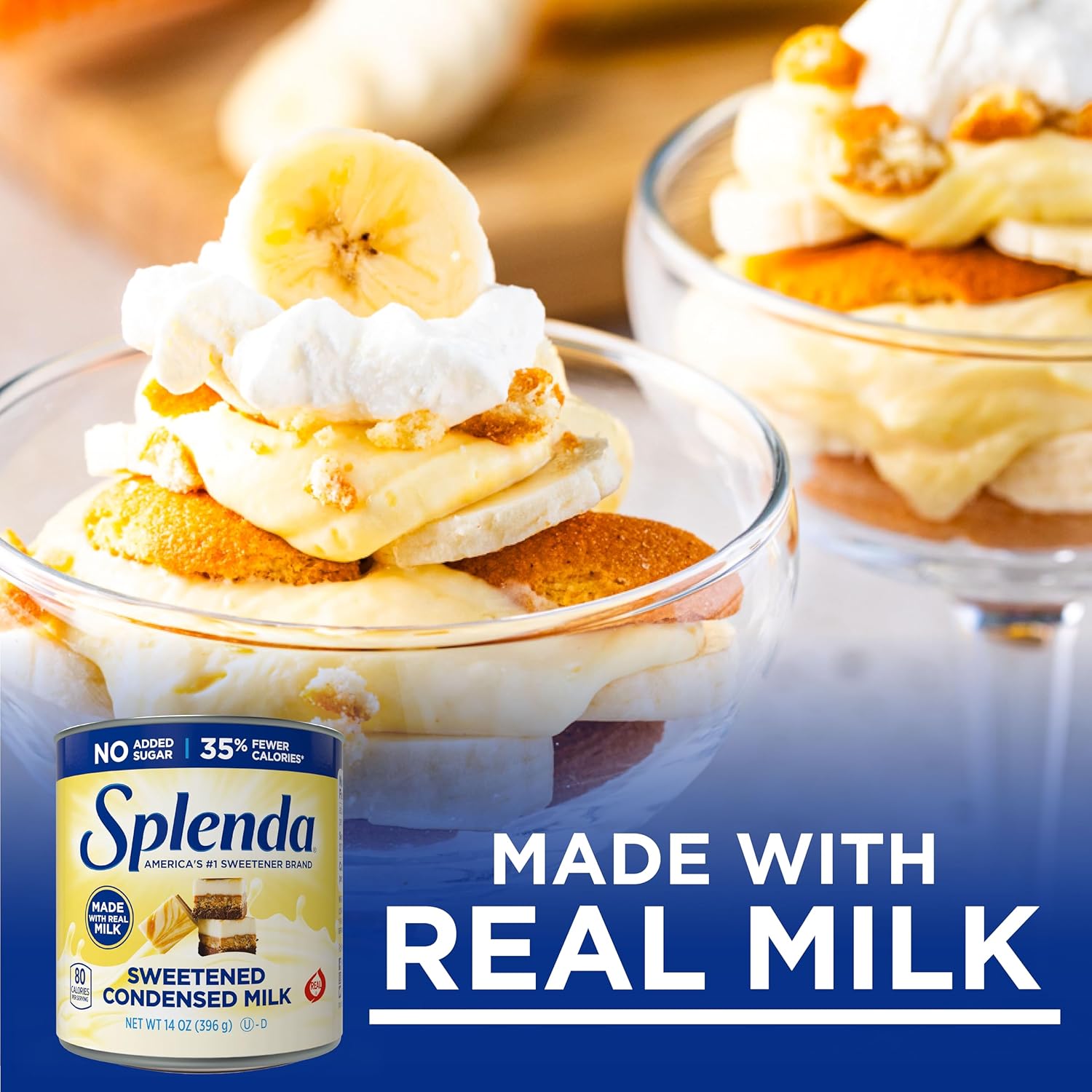 SPLENDA Reduced Calorie Sweetened Condensed Milk – Housewarming Present for the Health-Minded Home Baker, 14 oz