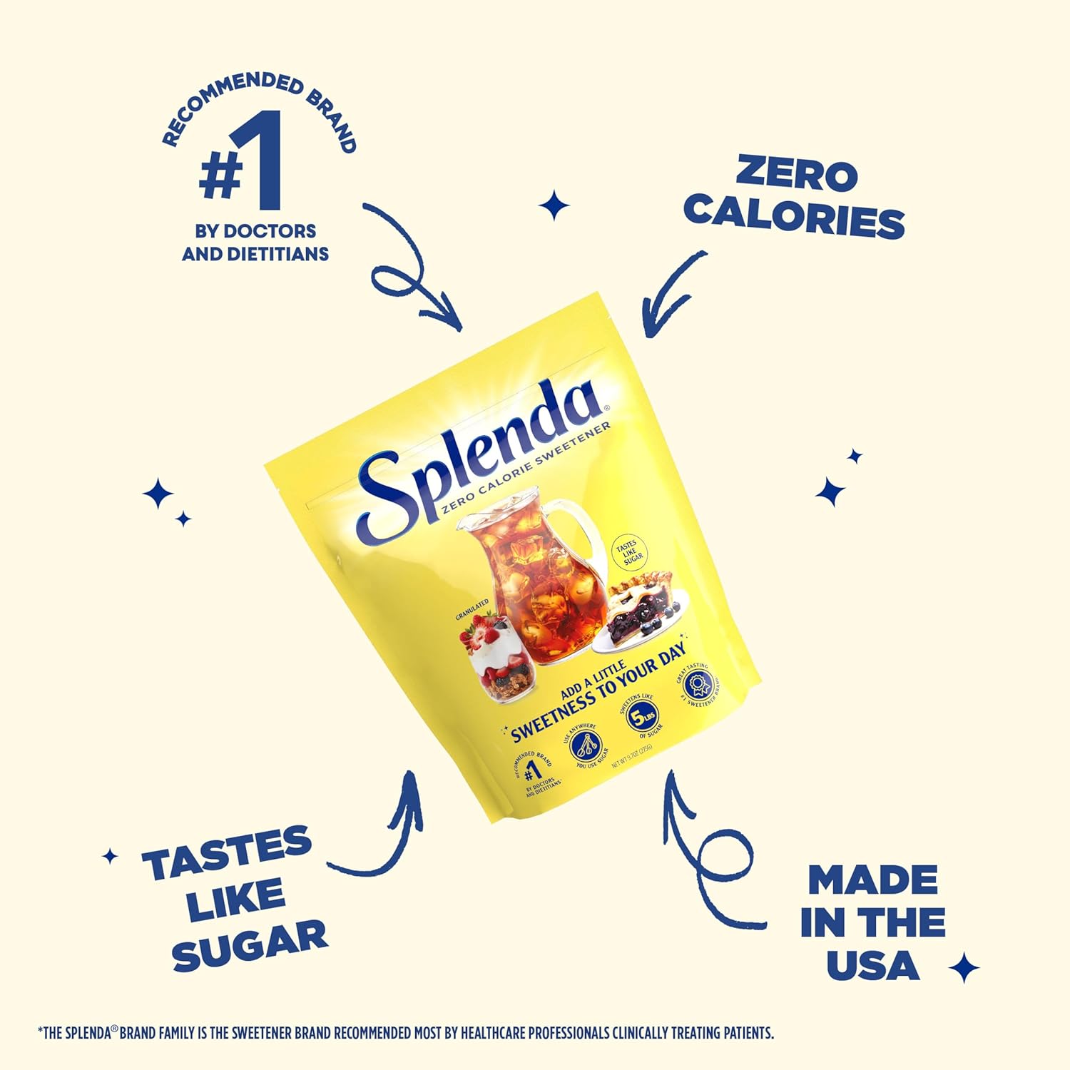 SPLENDA Zero Calorie Sweetener – Desk Coffee and Tea Companion for Busy Professionals