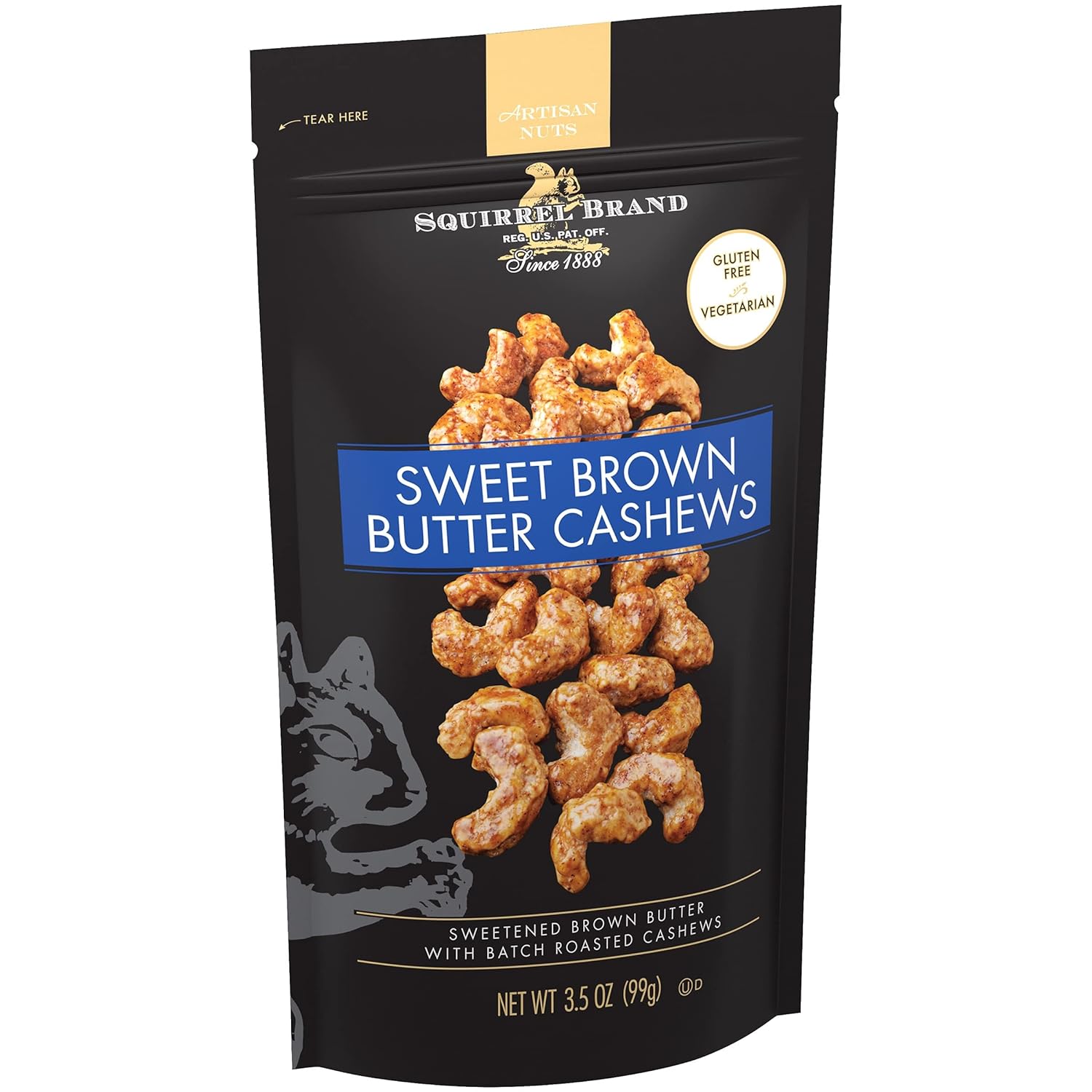Squirrel Brand Sweet Brown Butter Cashews – Calm, Crunchy Companion for Your Bath and Book Ritual