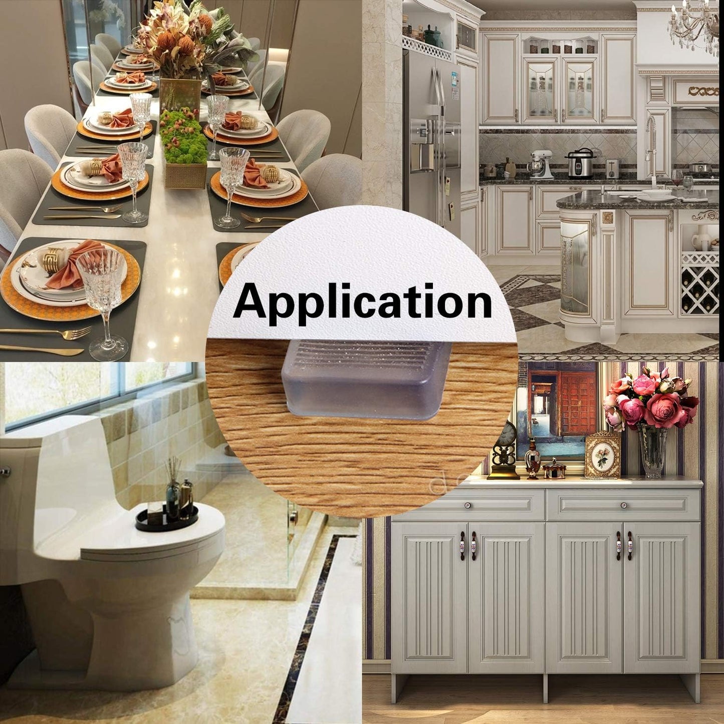 Stackable PVC Shims – Clean, Uncluttered Floor Leveling for Intentional Modern Living Spaces