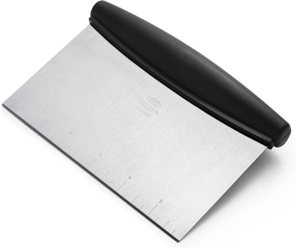 stainless steel rectangular blade with etched quarter-inch measurement markings