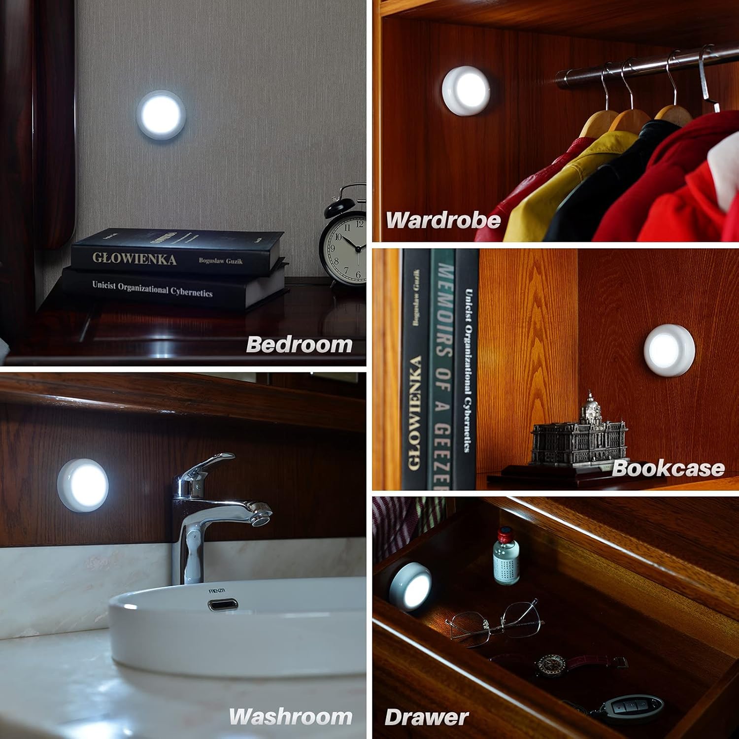 STAR-SPANGLED 3 Pack Battery Lights – Kid-Safe Motion Lighting for Bedrooms, Staircases and Playrooms