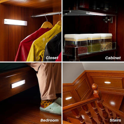 STAR-SPANGLED Under Cabinet Lighting Rechargeable, Cord Free Magnetic Lights for Uncluttered Countertops, 2 Pack