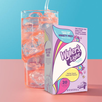 sugar-free with only 5 calories per serving (85% fewer than leading beverages)