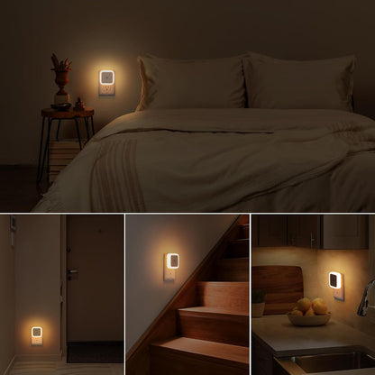 Sujeet Dusk to Dawn Night Light 8-Pack – Decorative Plug-in Lighting for Cozy Home Mood and Seasonal Styling