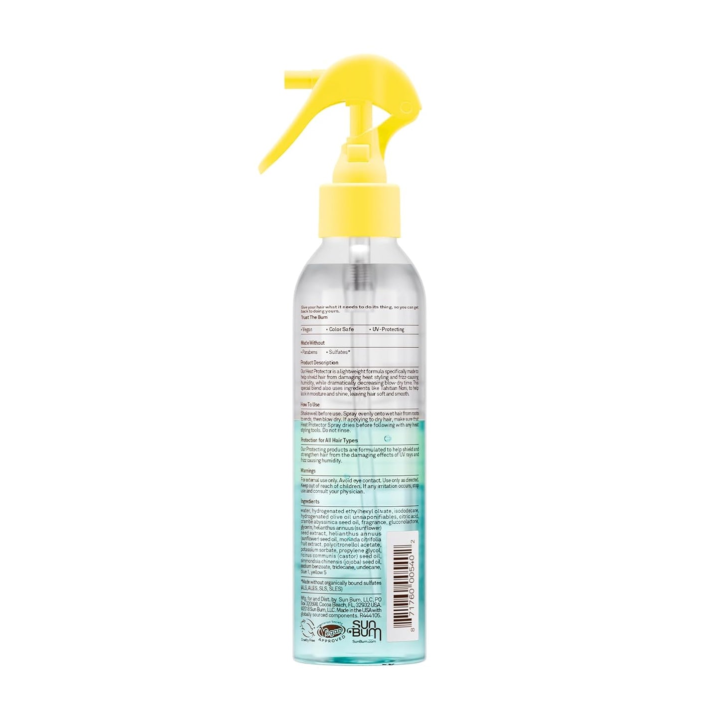 Sun Bum Thermal Protection Spray – All-Purpose Frizz Fighter for Camping, Hiking, and Tropical Travel