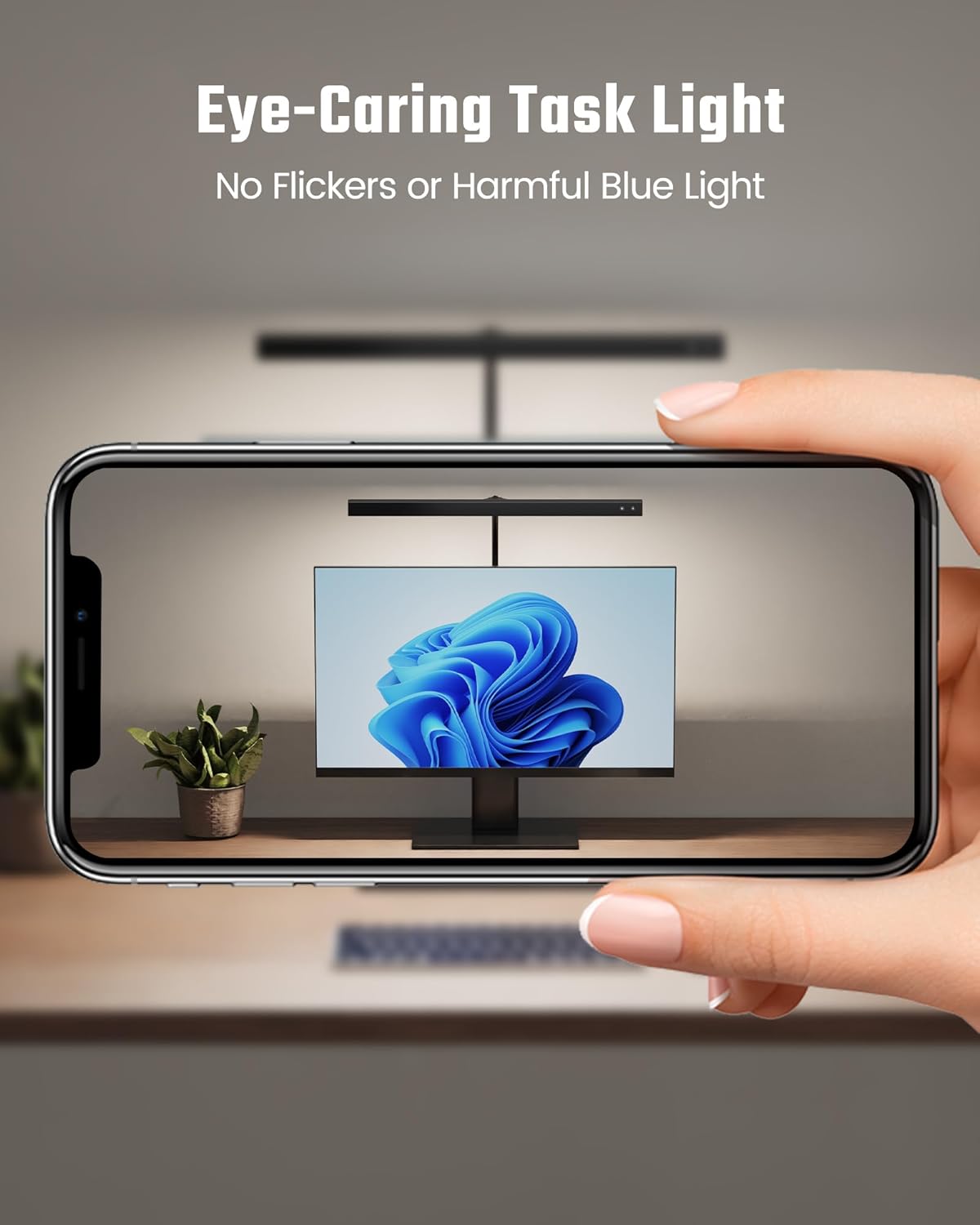 SUPERDANNY LED Desk Lamp – Single-Cord USB Desk Light for Intentional, Cable-Free Workspaces