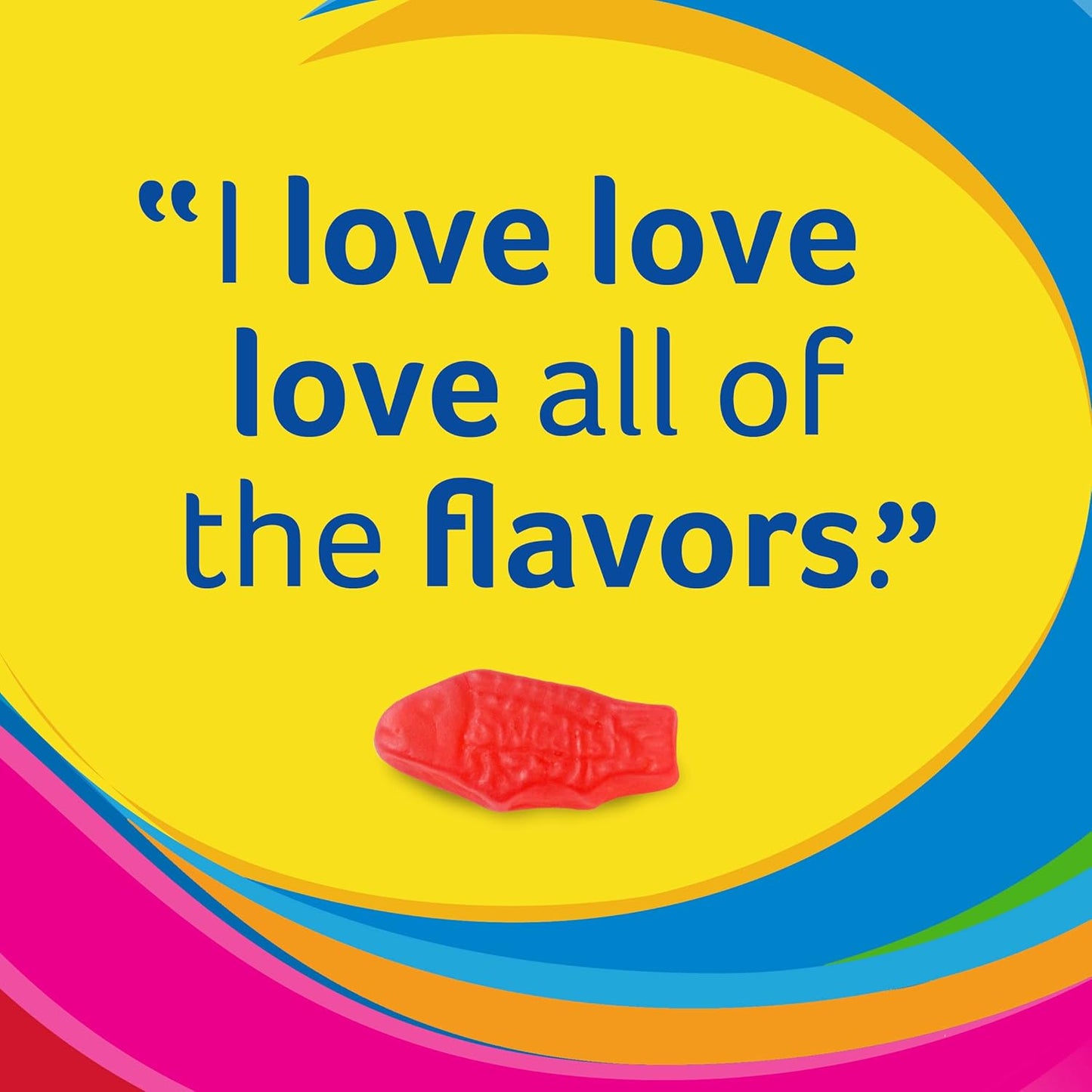 Swedish Fish Mini Fish-Shaped Candy – Kid-Friendly Soft Chews for Stocking Stuffers, Christmas Stockings, and Valentine Class Parties, 24 Bags