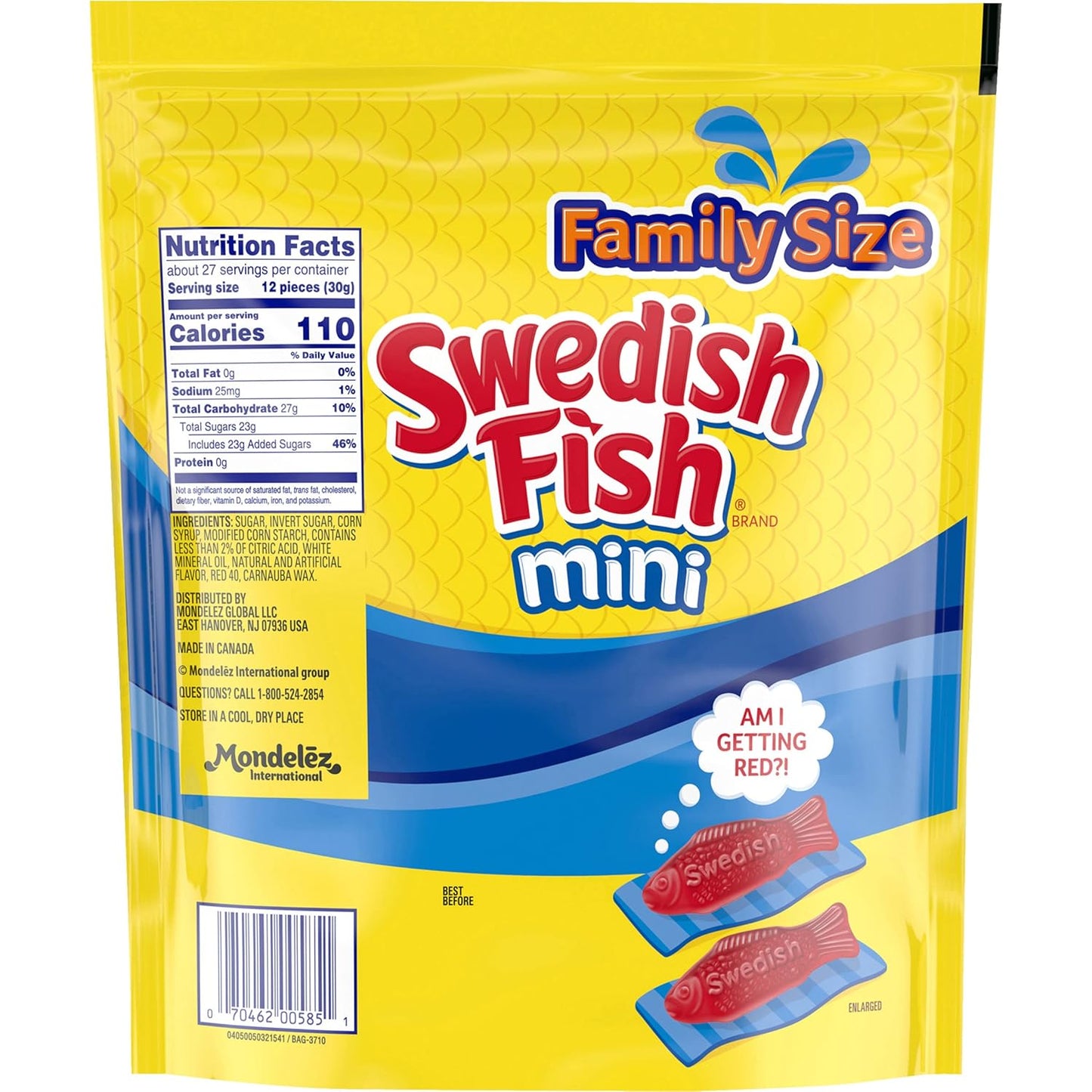 SWEDISH FISH Soft & Chewy Candy Road Trip Snacks for Kids, 12 Pack of 3.1 oz Travel Size Boxes