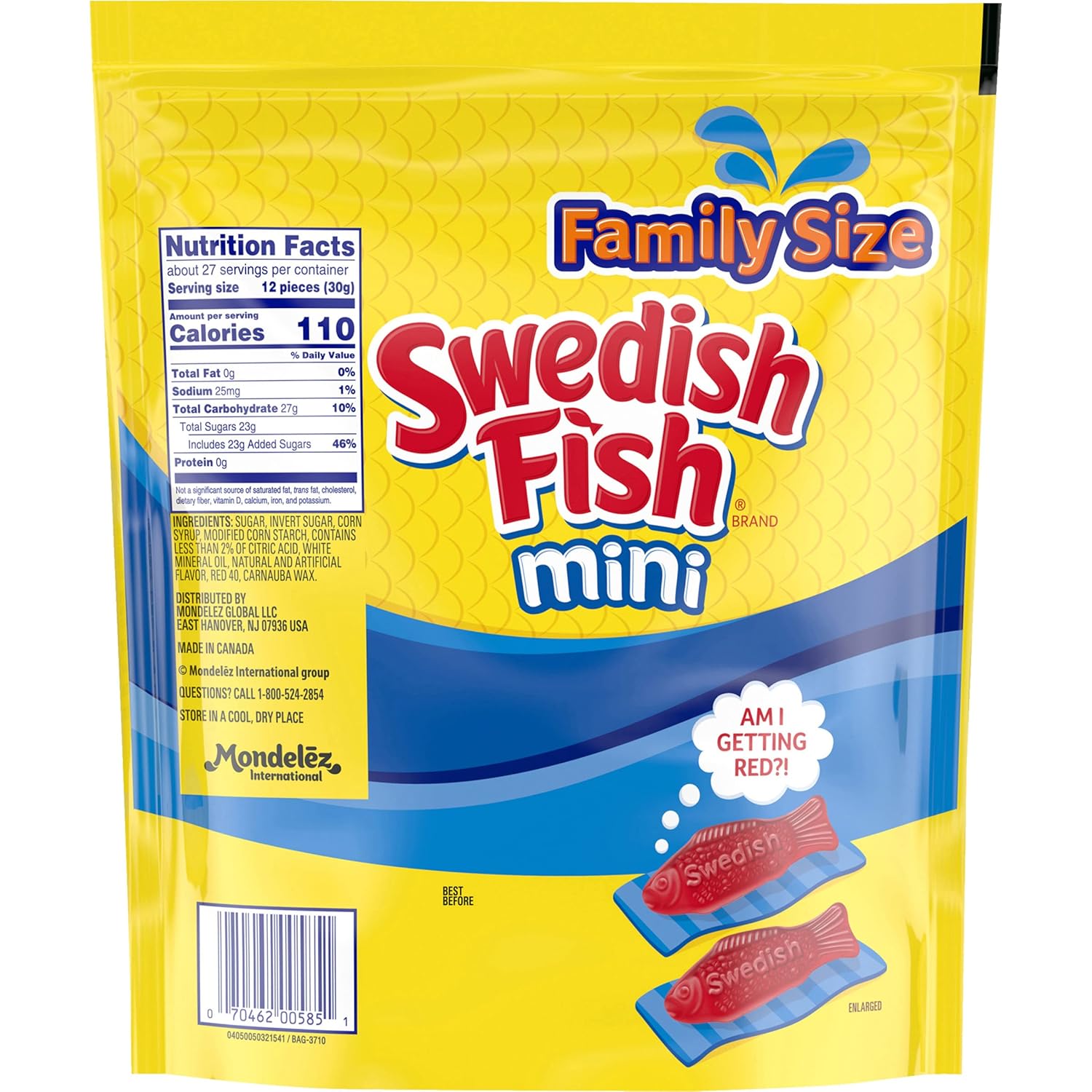 SWEDISH FISH Soft & Chewy Candy Road Trip Snacks for Kids, 12 Pack of 3.1 oz Travel Size Boxes