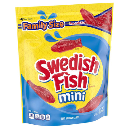 SWEDISH FISH Soft & Chewy Candy Road Trip Snacks for Kids, 12 Pack of 3.1 oz Travel Size Boxes