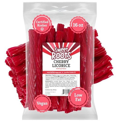 Sweet Roots Blue Raspberry Chewy Licorice Candy – 16 oz Bulk Bag for Hiking Packs, Beach Totes, and Backyard BBQs