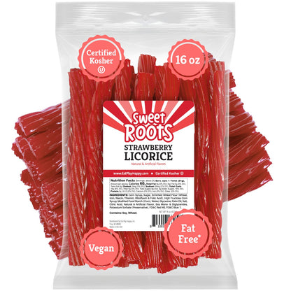 Sweet Roots Blue Raspberry Chewy Licorice Candy – 16 oz Bulk Bag for Hiking Packs, Beach Totes, and Backyard BBQs