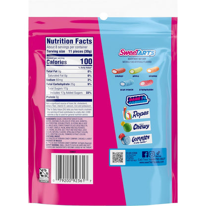 SweeTARTS Mini Chewy Candy – Clean-Label Chewy Candy for Better Choices, 12 oz