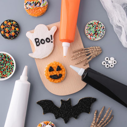 Sweets Indeed 6-Compartment Sprinkle Set – Quick-Access Flip-Top Design for Fast Halloween Dessert Assembly