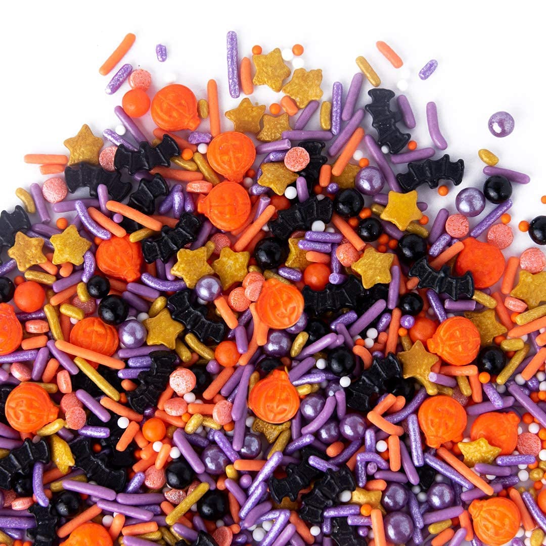 Sweets Indeed Toil & Trouble Sprinklefetti – Themed Toppings for Spooky Cake Pops & Halloween Bark Displays