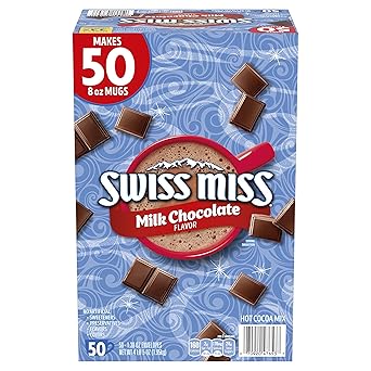 Swiss Miss Hot Cocoa Mix – Workplace Pantry Staple for Employee Kitchens and Team Break Areas, 1.38 oz x 50 Packets