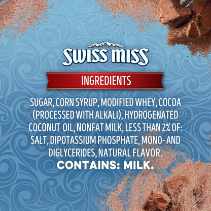 Swiss Miss Rich Chocolate Mix – Travel-Friendly Hot Cocoa for Camping and Hotel Rooms