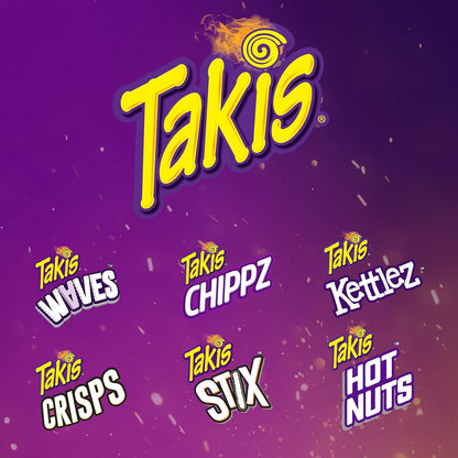 Takis Mini Snack Variety – Workplace Pantry and Shared Kitchen Restock, 25 Single-Serve Pouches for Staff