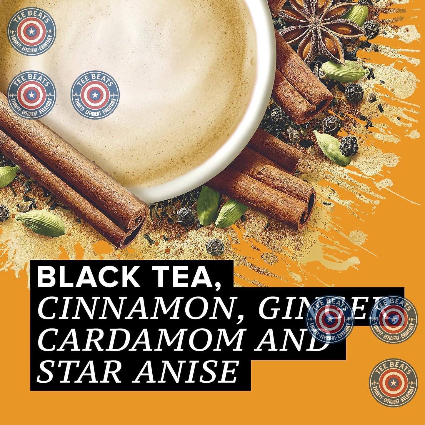 TAZO Classic Chai Black Tea Concentrate – Clean Label Concentrate for Intentional Kitchen Counters, 32 oz