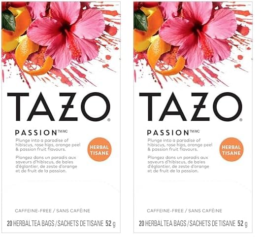 TAZO Passion Herbal Tea – Hotel Conference and Workplace Desk Herbal Alternative to Black Coffee