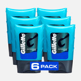 Gillette After Shave Gel for Men – Shared Bathroom Family Supply, Soothing Aftershave for Sensitive Skin, Pack of 6 Tubes