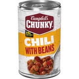 Campbell's Chunky Roadhouse Chili with Beans – Compact Shelf-Stable Dinner for Small Apartments, 19 oz Can