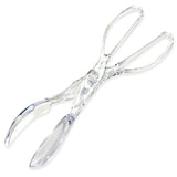 Chef Craft Premium Salad Scissor Tongs – Durable Clear Tongs for Picnic Tables and Camping Meals, One-Handed Grab and Serve