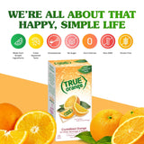 TRUE ORANGE Water Enhancer – Pre-Portioned Citrus Packets for Workday Hydration at the Desk