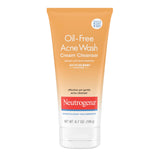 Neutrogena Oil-Free Acne Face Wash Cream Cleanser 2% Salicylic Acid – Gentle Family Acne Wash for Teen and Dorm Use