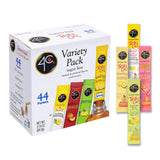 4C Iced Tea Variety Pack Powder Sticks - Lightweight Hydration for Hiking Lunchboxes and Patio Lounging
