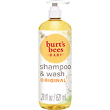 Burt's Bees Baby Wash – Free from Parabens, Phthalates, Petrolatum, and SLS for Safer Bath Time, 21 oz