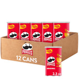 Pringles Potato Crisps Original – Lunchbox and Pantry Snack for Kids and Families, 12 Pack