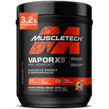MuscleTech Vapor X5 Muscle Building Supplement 30 Servings – All-in-One Pre-Workout for Maximized Training Output