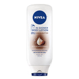 NIVEA In Shower Body Lotion Cocoa Butter – Time-Saving Hydration for Shared Family Bathrooms, 13.5 FL OZ