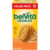 belVita Golden Oat Biscuits Value Pack — Wholesome Whole Grain Snack for Family Pantry and Kid Lunches