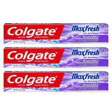 Colgate Max Fresh Knockout Gel Toothpaste – Camping Oral Care for Open-Air Trips, Compact 2.5 oz Whitening Gel