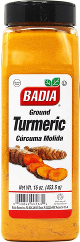 Badia Ground Turmeric Powder 16 oz – Bulk Natural Anti-Inflammatory Seasoning for Mindful Meal Prep Kitchen