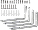Alise Floating Shelf Brackets – Less Is More Wall Organizer, Matte White Hidden Bracket for Intentional Decor