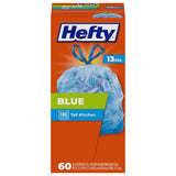 Hefty Blue Trash Bags 13 Gallon – Tear-Proof Family Kitchen Bag for Households with Kids