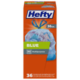Hefty Clear Trash Bags – Weather-Ready 30 Gallon Bags for Outdoor Recycling and Yard Cleanup