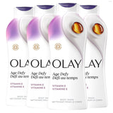 Olay Gentle Body Wash – Dermatologist-Recommended, Paraben-Free Daily Cleanser (Pack of 4)
