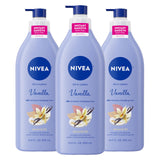 NIVEA Oil Infused Vanilla and Almond Oil Body Lotion – Calming Almond and Vanilla Scented Lotion for Yoga Room Self-Care, Fast-Absorbing Body Moisturizer