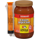 Zatarain's Cajun Butter Injection with Injector Needle – All-Weather Marinade for Backyard Patio Grills, Tailgates, and Camping Dinners