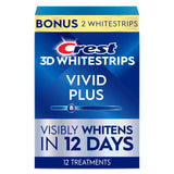 Crest 3D Whitestrips Vivid Plus – Luxury At-Home Whitening, Clinically Proven 8 Levels Whiter