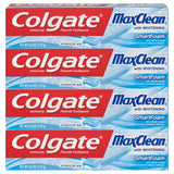 Colgate Max Clean Foaming Toothpaste – Kid-Friendly 4-Pack for Multi-Child Households