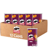 Pringles BBQ Potato Crisps – Tailgate and Game Day Snack Pack for Outdoor Watch Parties, 12-Count