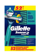 Gillette Sensor2 Plus Bulk Razors (52 Count) – Premium Grooming for Your Daily Wellness Routine