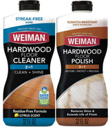 Weiman Hardwood Floor Polish and Restorer 32 Oz 3-Piece Set - Practical Gift for New Homeowners, Polishes and Protects Wood